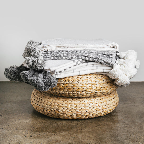 Pom Pom Moroccan Blankets