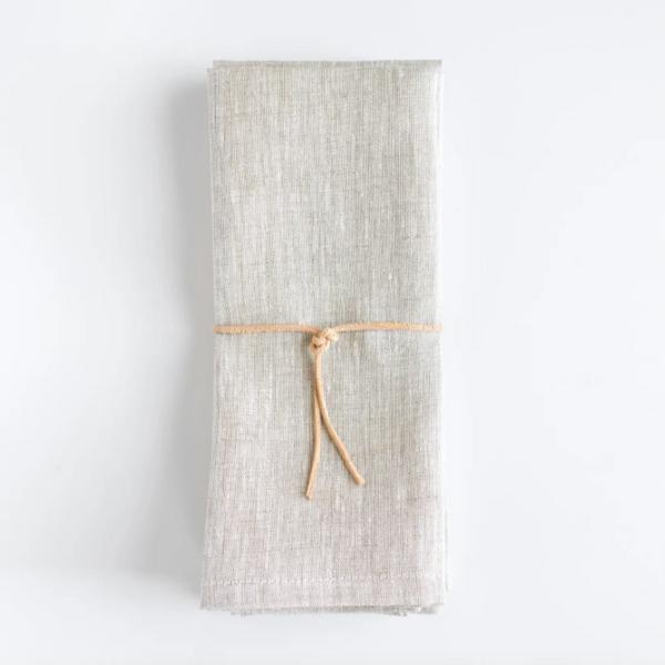 Oatmeal linen Napkins Set of 4 (18” x 18”)