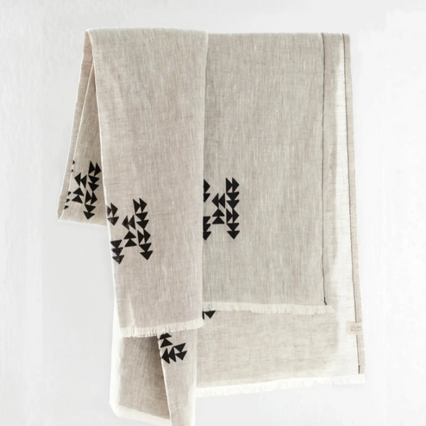 Washed Linen Indian Blanket