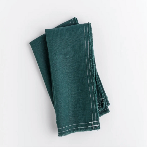 Wild Forrest Linen Napkins Set of 2 (18”x18”)