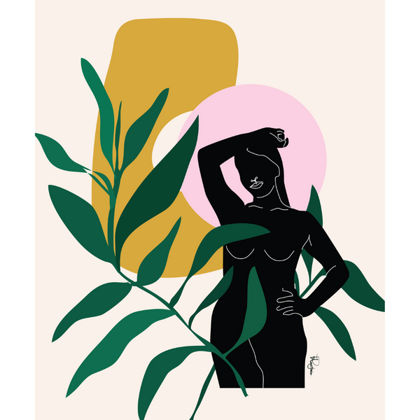 Female Flora Simple Print