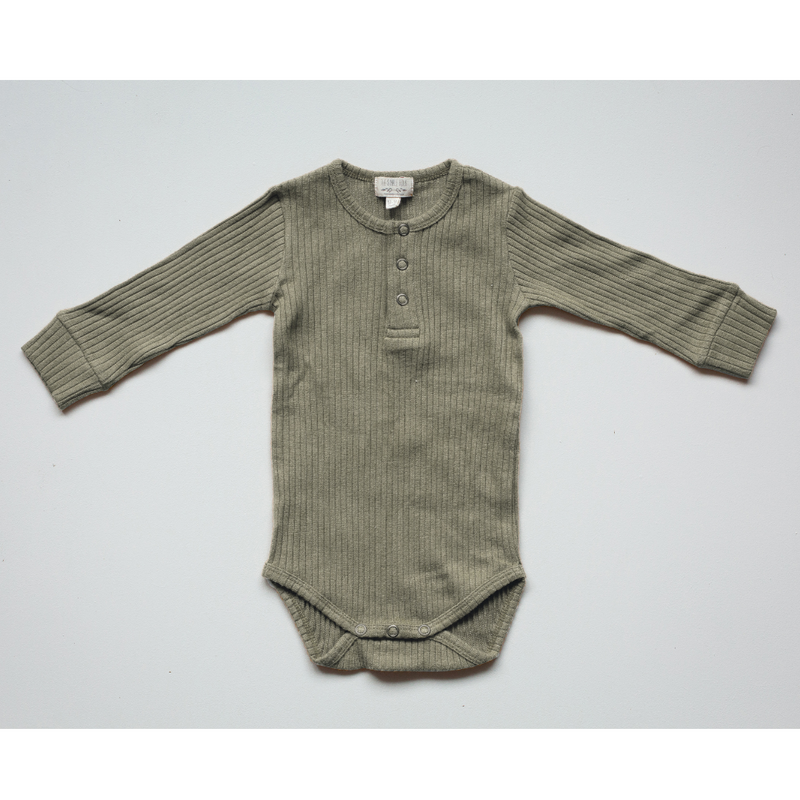 Ribbed Sage Onesie