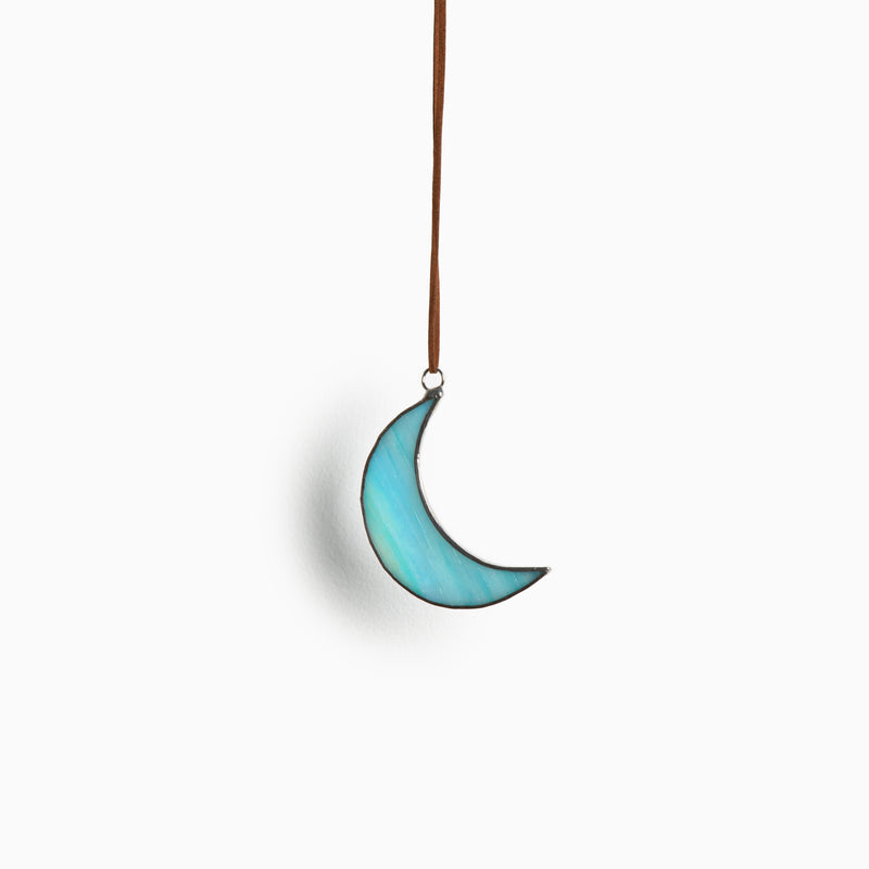 Stain Glass Moon Blue