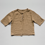 Cotton Muslin Unisex Henley